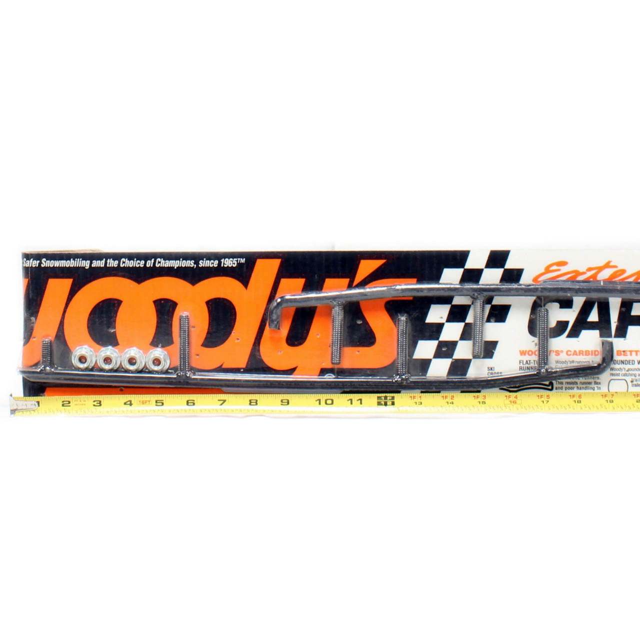 Woodys 4 in. Carbide Extender Trail III Flat-Top Wear Rods for Arctic Cat, W4-130