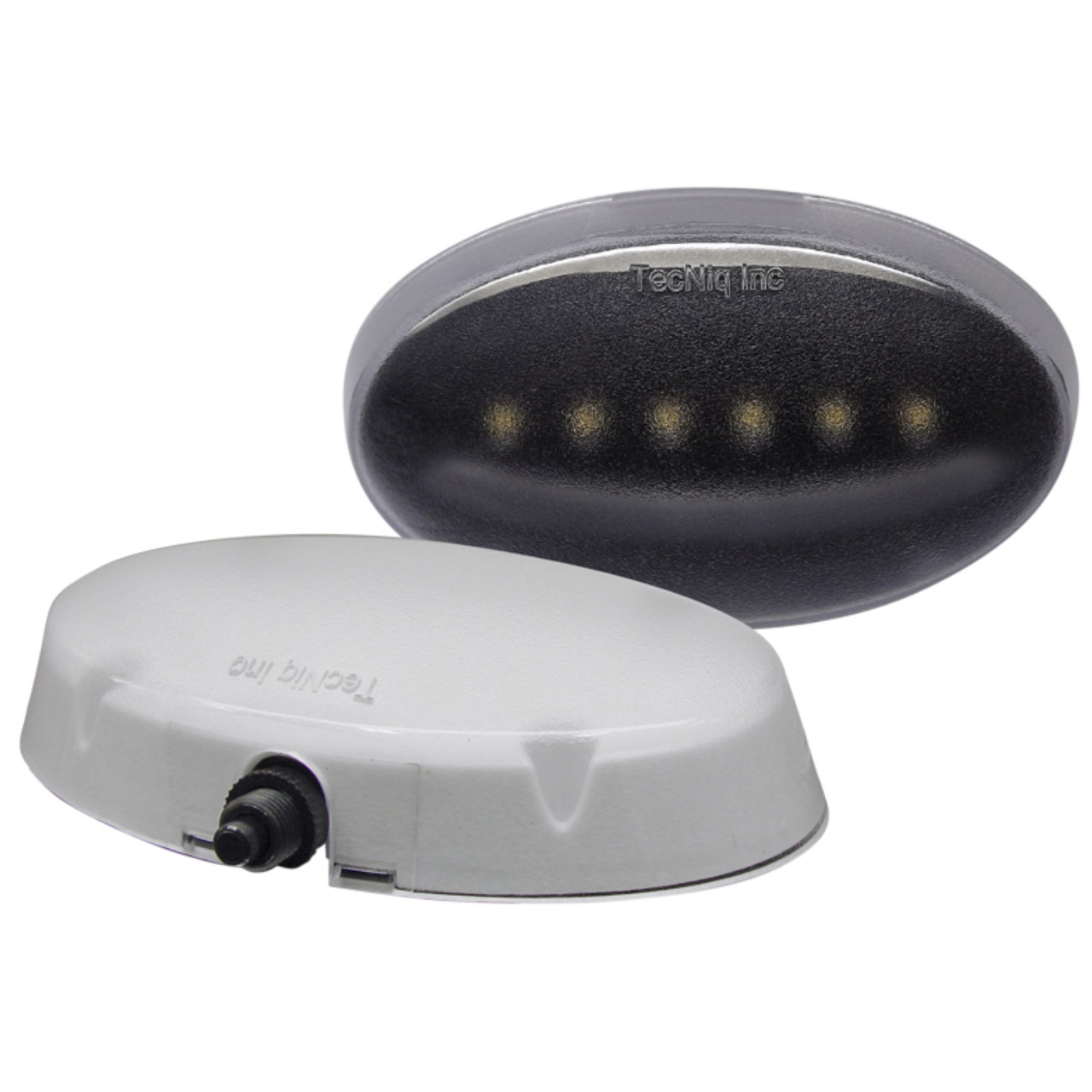 Tecniq OEM E16 Interior SM Cool White Oval Light Black Base, E16-WB00-1