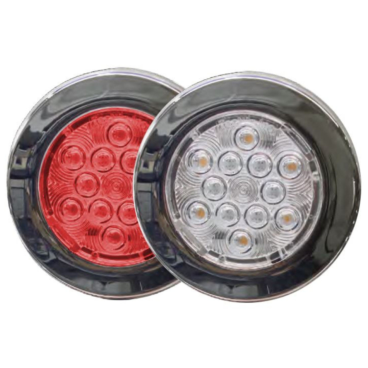 Tecniq New OEM Silho-X Trim White/Red Combo Light Diffuse Lens Ring, E06-WSRF-1