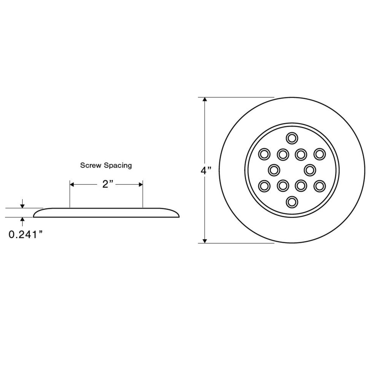 Tecniq New OEM Silho-X 4 Inch Trim Warm White/Red Combo Light Ring, E06-MS0R-1