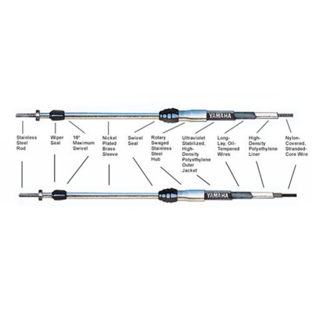 Yamaha New OEM Premier II Cable 24 Foot, MAR-CABLE-24-SC