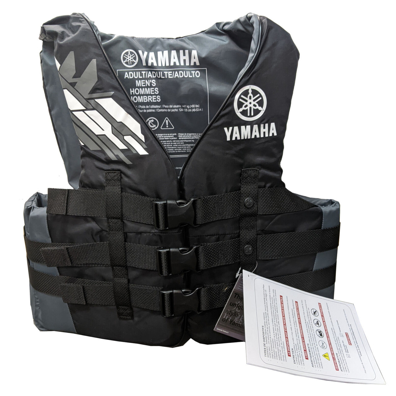 Yamaha New OEM Men's X-Large Black Nylon Value, MAR-23V3B-BK-XL