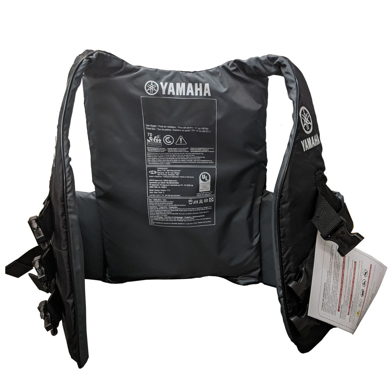 Yamaha New OEM Men's X-Large Black Nylon Value, MAR-23V3B-BK-XL