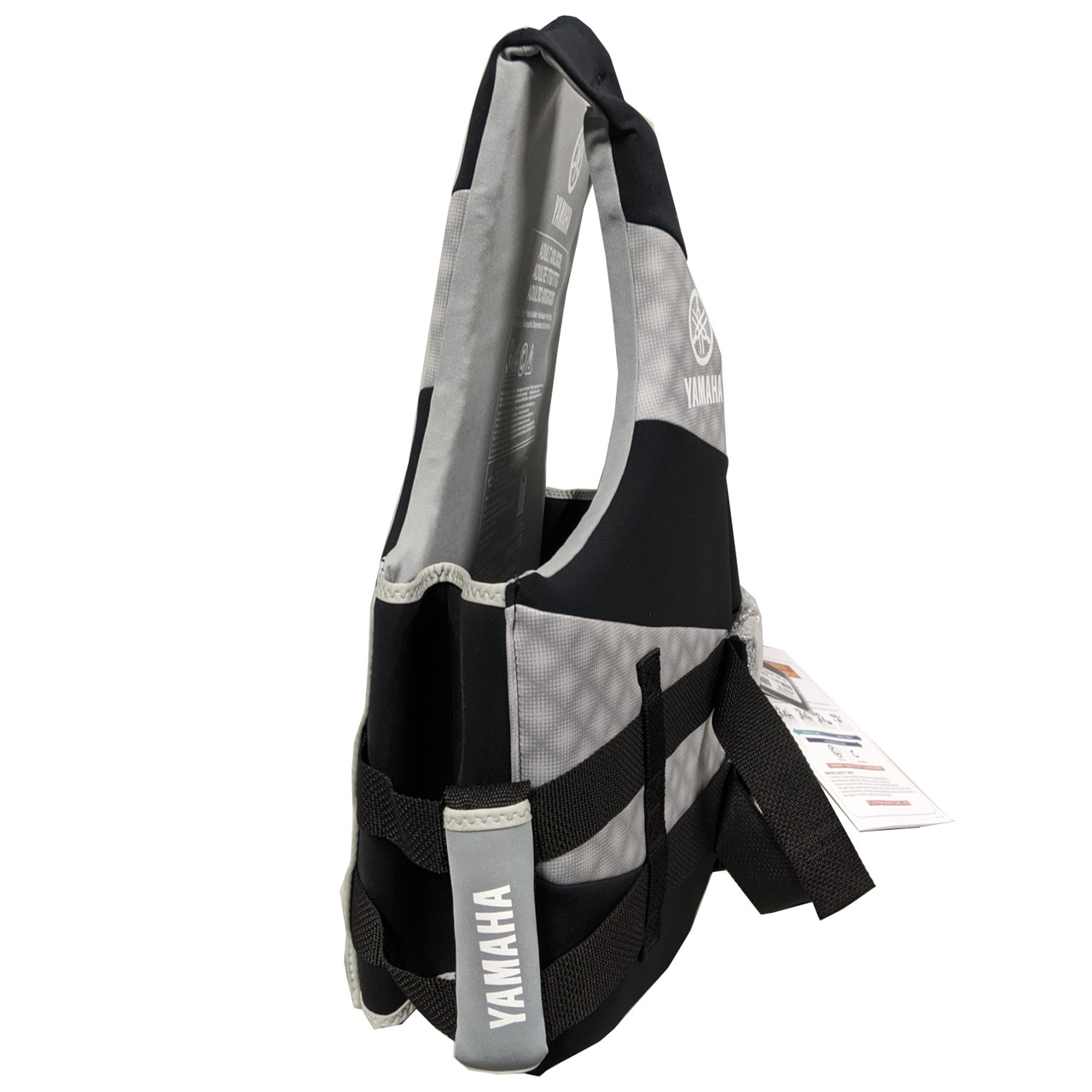 Yamaha New OEM, Men's XL / 2XL Nylon PFD Life Vest With Handles, MAR-23HAN-GY-2L