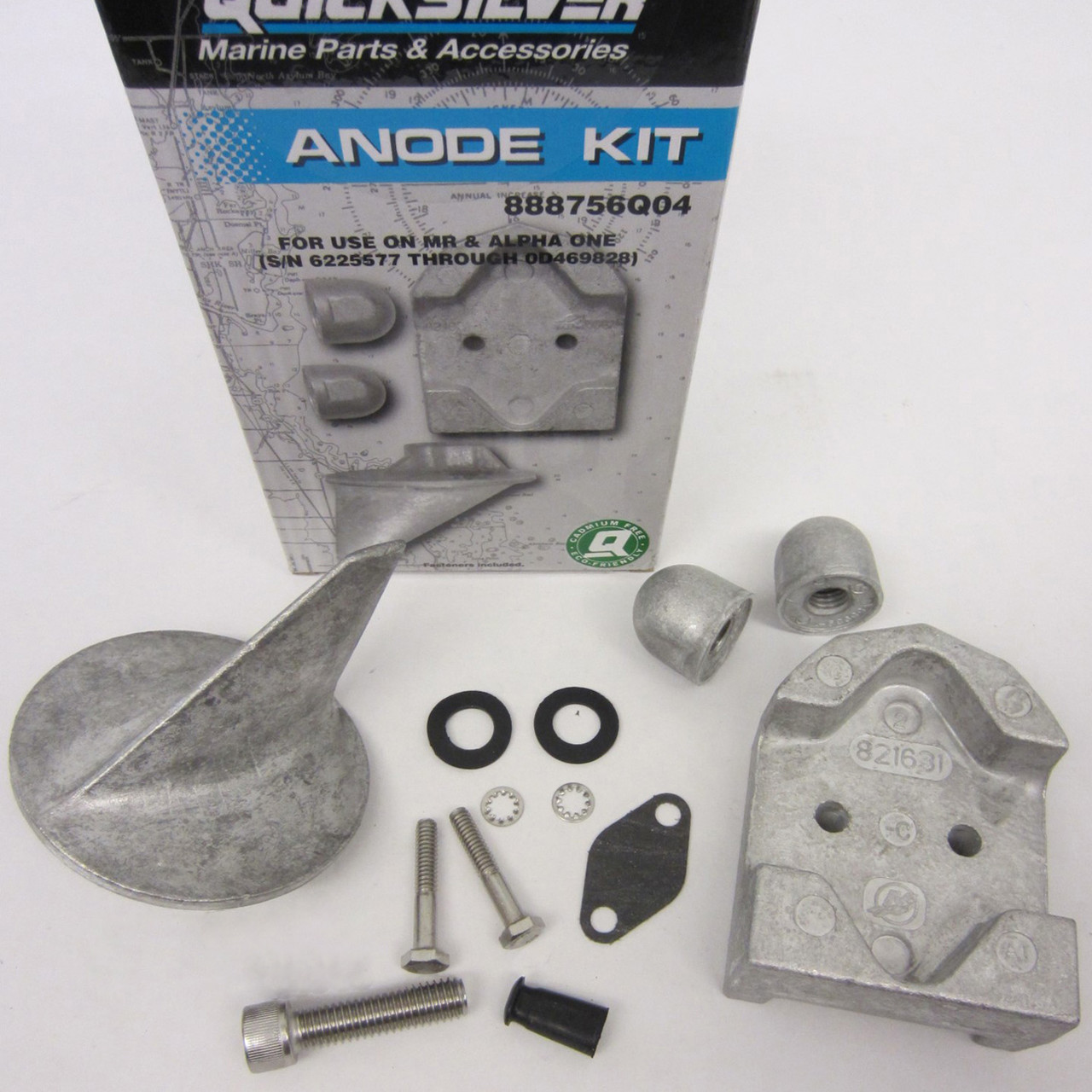 Mercruiser Stern Drive New OEM Sacraficial Anode Kit MR Alpha One 1 97-888756Q04