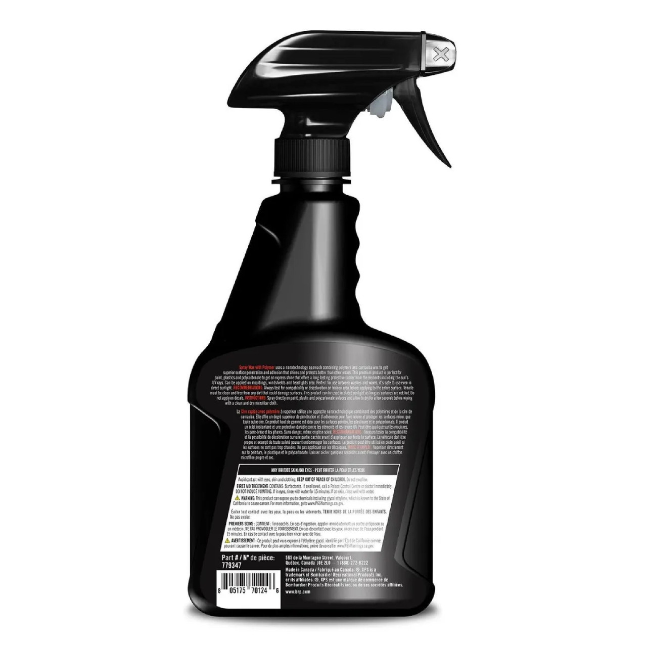 Can-Am New OEM, Spray Wax With Polymer/Carnauba Wax Blend, Paint Safe, 9779347