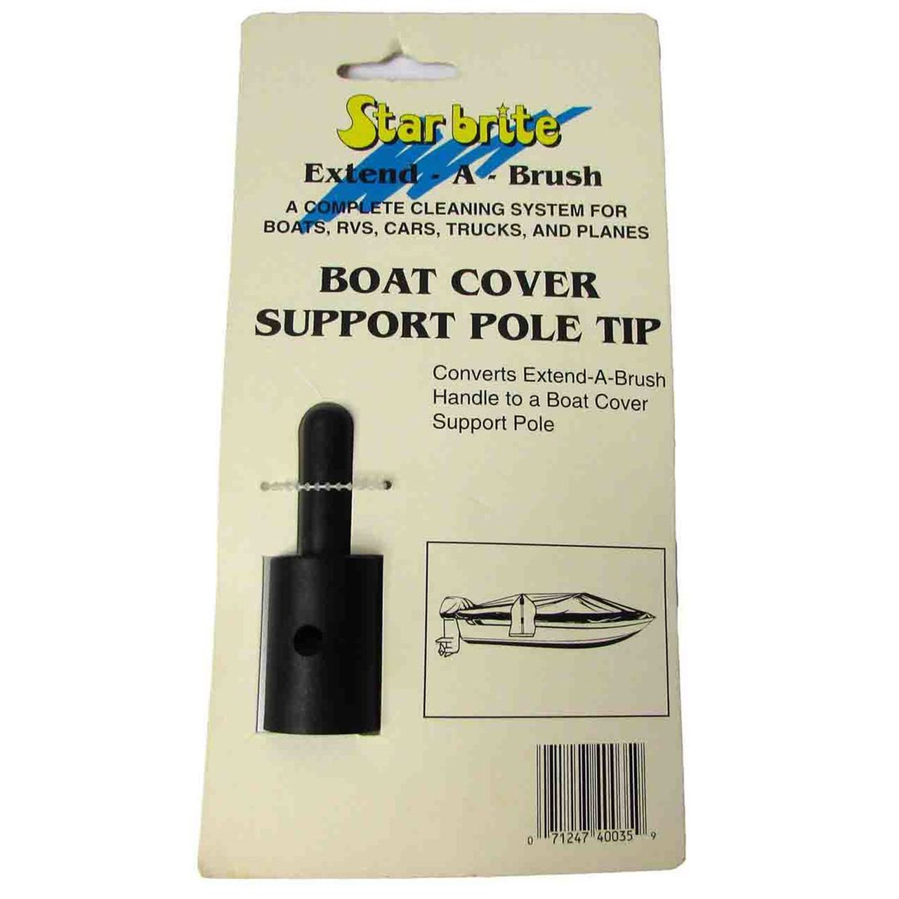 Star Brite New Boat Cover Support Pole Tip, 74-40035