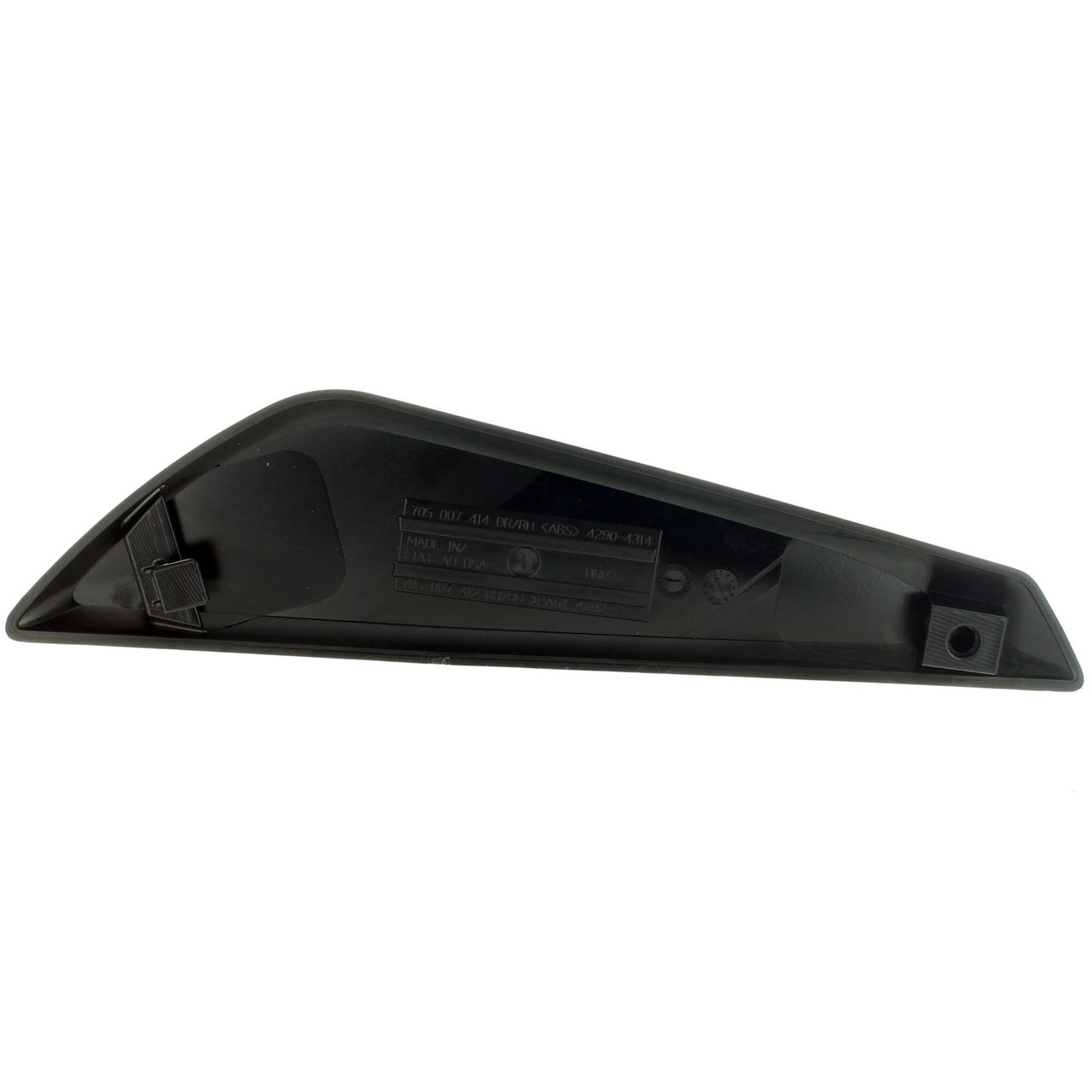 Can-Am New OEM Roadster Deep Black Right Hand Side Windshield Cap, 705007412