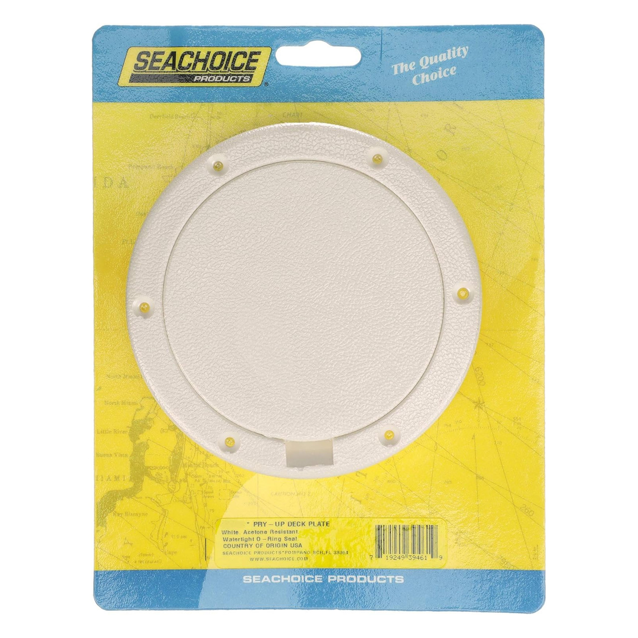 Seachoice New Polypropylene Pry-Up Deck Plate White, 50-39581