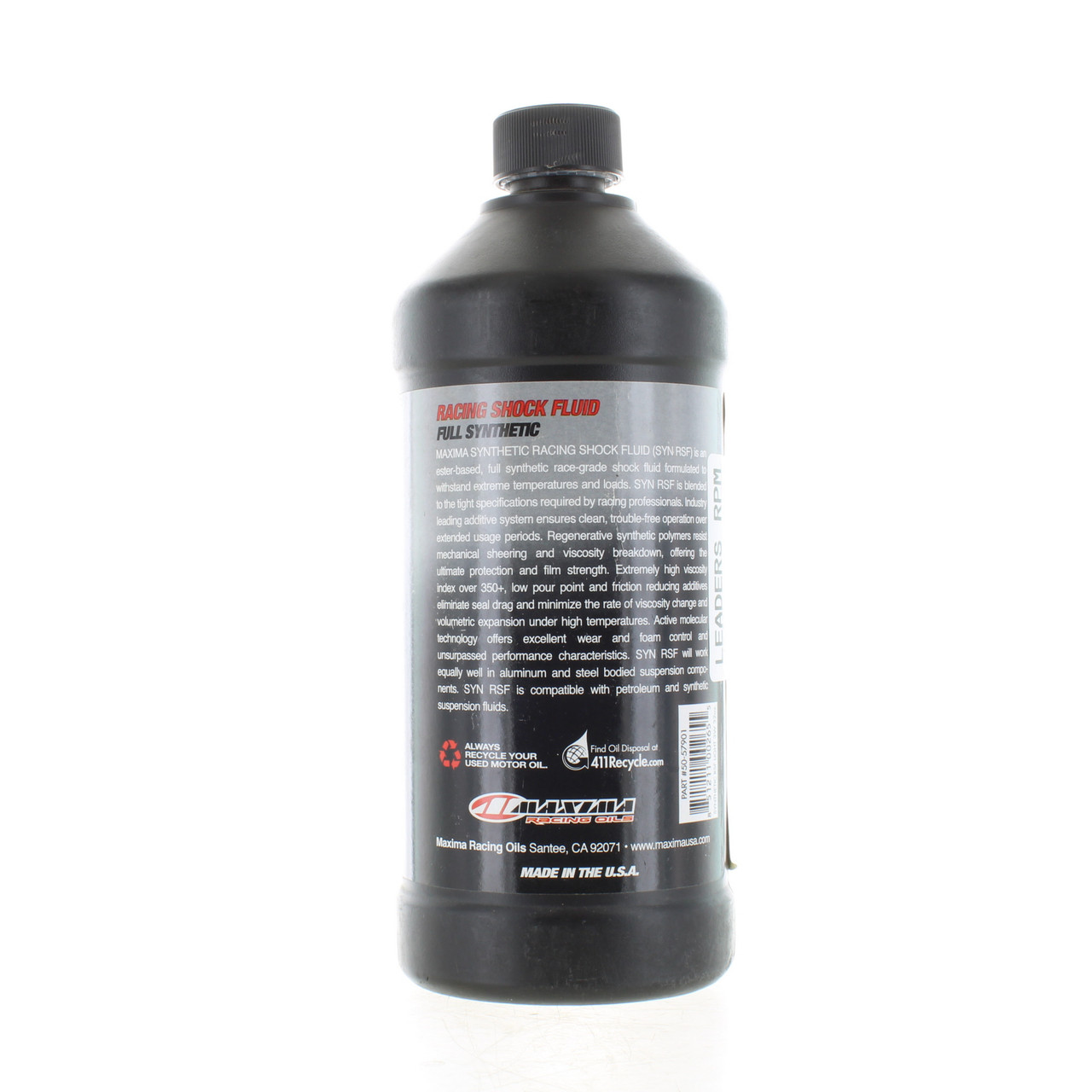 Maxima Racing Oil Racing Motorcycle Synthetic Shock Fluid/Oil | 3W | 1 Qt
