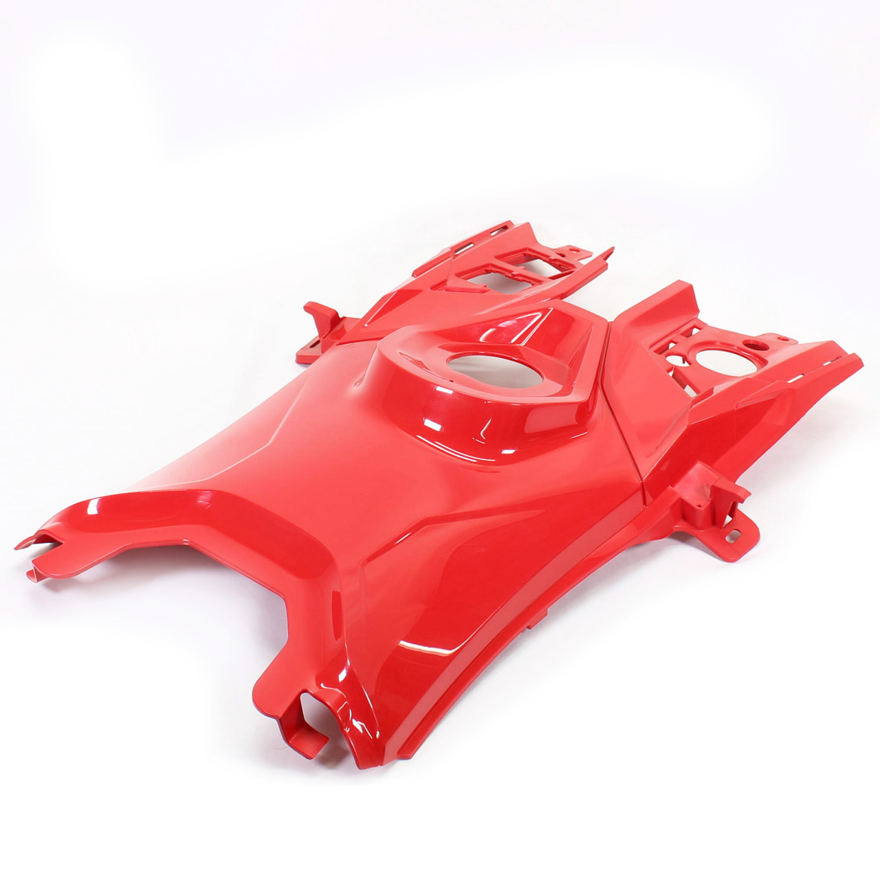 Ski-Doo New OEM Rear Console Fuel Tank Body Panel Viper Red, 517305255