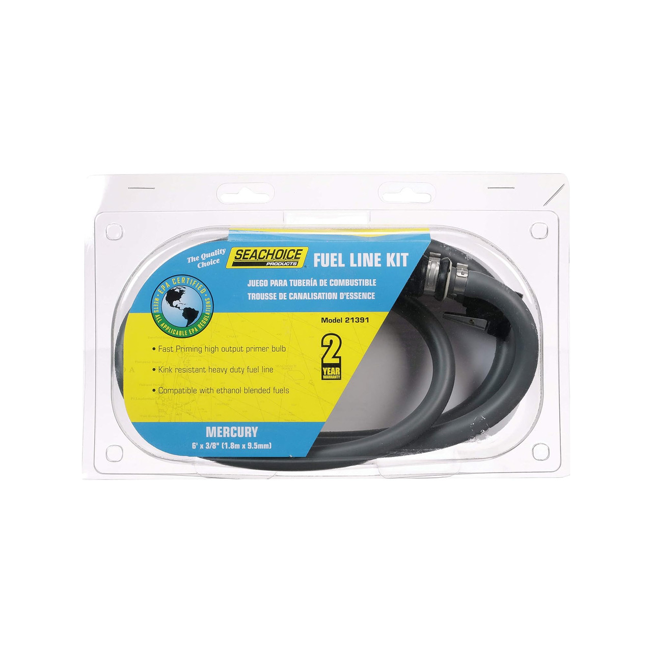 Seachoice Heavy Duty High Output Fuel Line 3/8" x 6 Ft, 50-21391