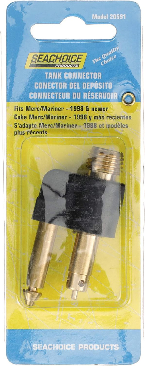 SeaChoice Mercury (1998 and Newer) Fuel Tank Connector Gas Fitting Male 1/4" NPT