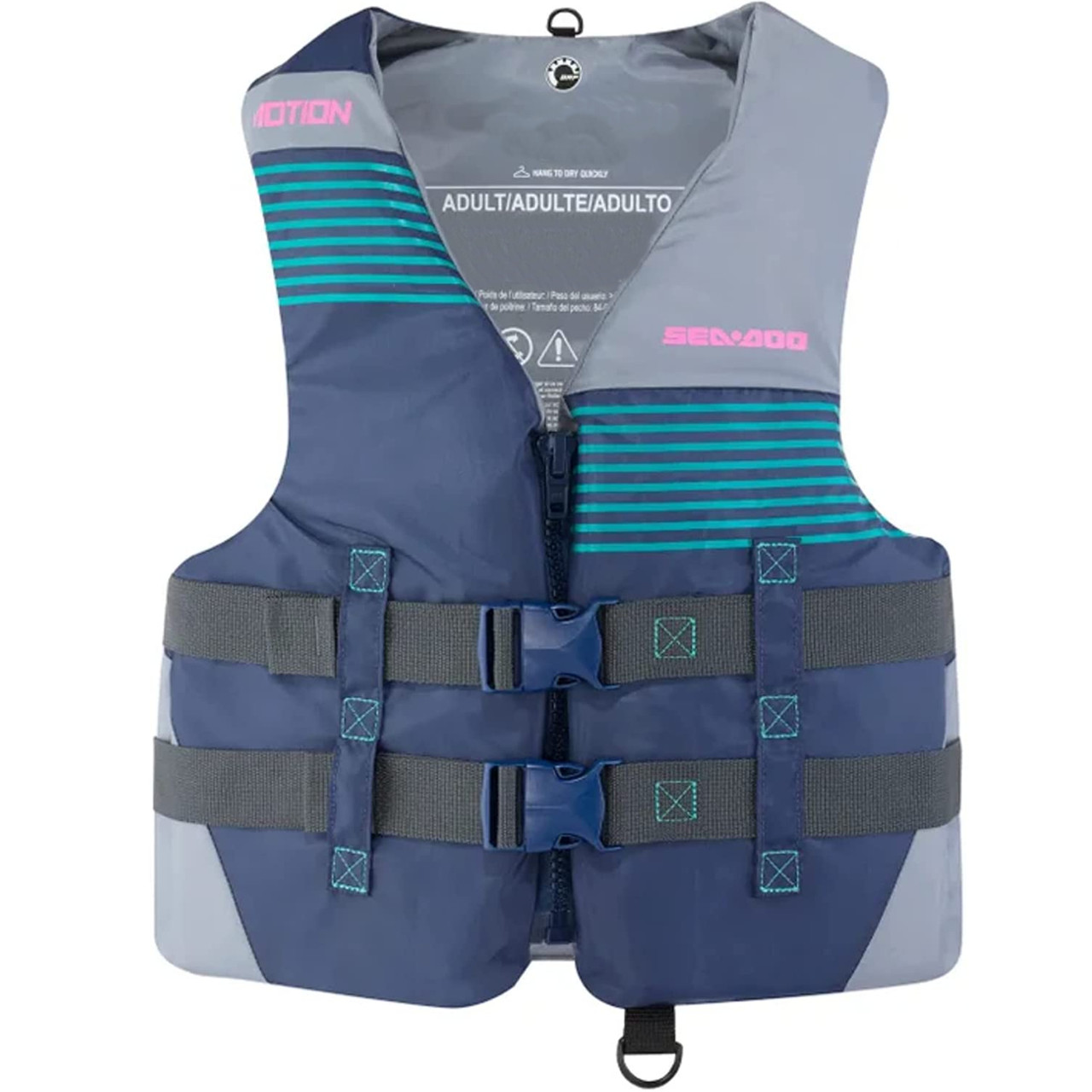 Sea-Doo New OEM Women's X-Large Navy Motion PDF Life Jacket, 2868031289