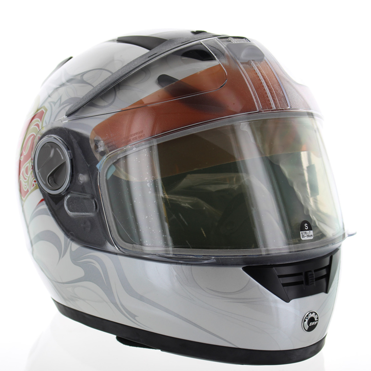 BRP New OEM Ski-Doo Gs-2 Nunavik White Full Face Helmet Small, 4472710408
