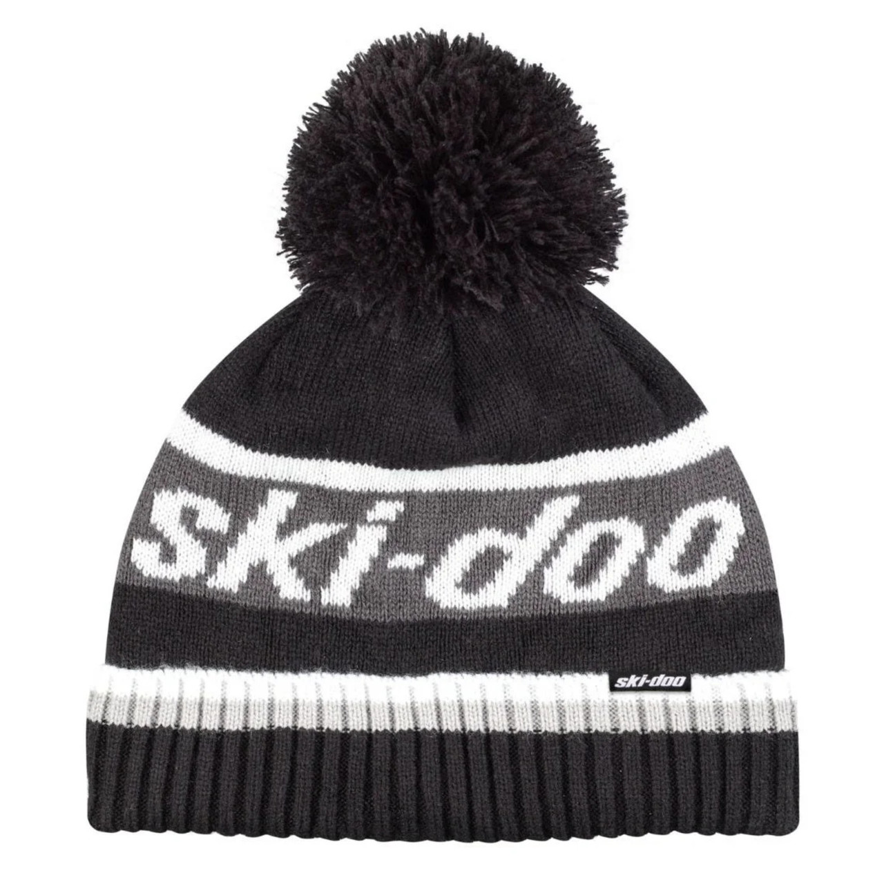 Ski-Doo New OEM Unisex One Size Black Pom-Pom Hat, 4487320090