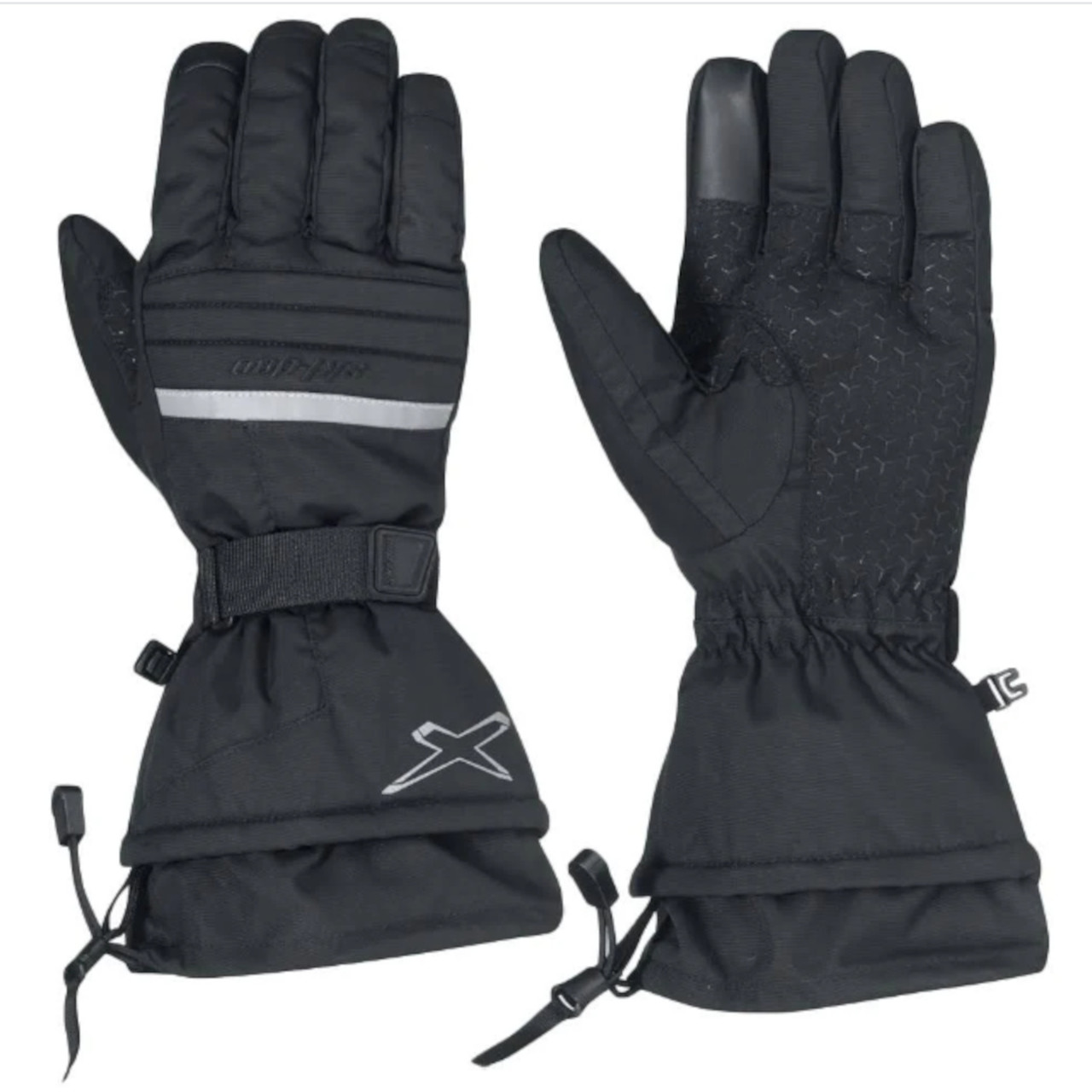Ski-Doo New OEM, Men's Large X-Team Nylon Snowmobile Gloves, 4463510990
