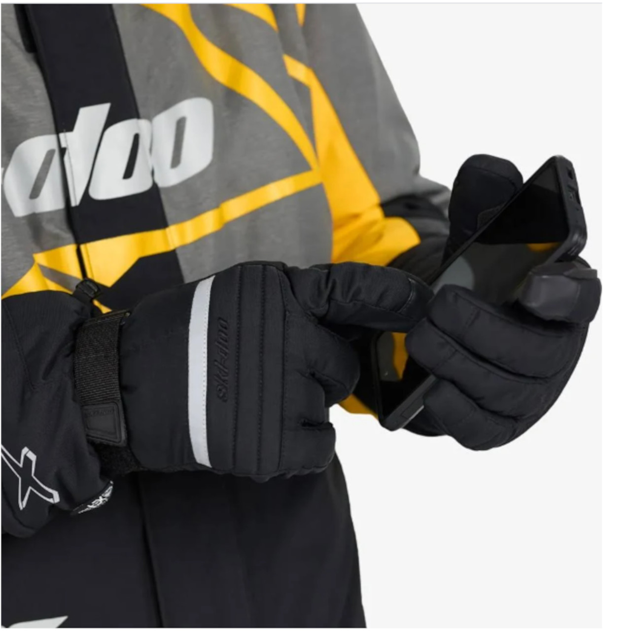 Ski-Doo New OEM, Men's Large X-Team Nylon Snowmobile Gloves, 4463510990