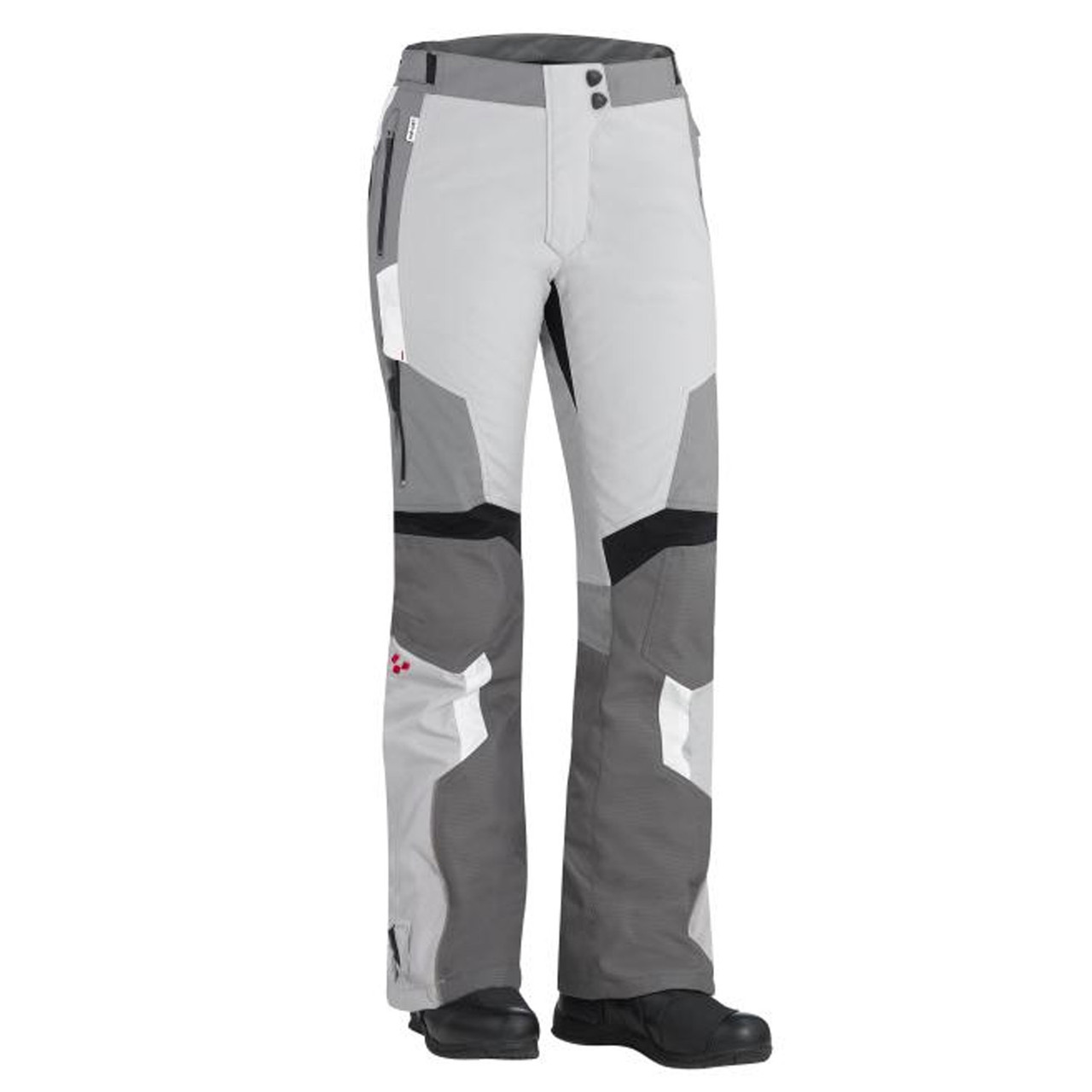 Can-Am Spyder Motorcycle Ladies Caliber Waterproof Riding Pants WHITE/GREY Size4