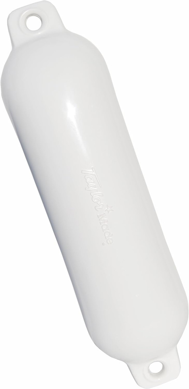 Taylor Made Hull Gard Inflatable Vinyl Boat Fender Bumper 4.5" x 16" White