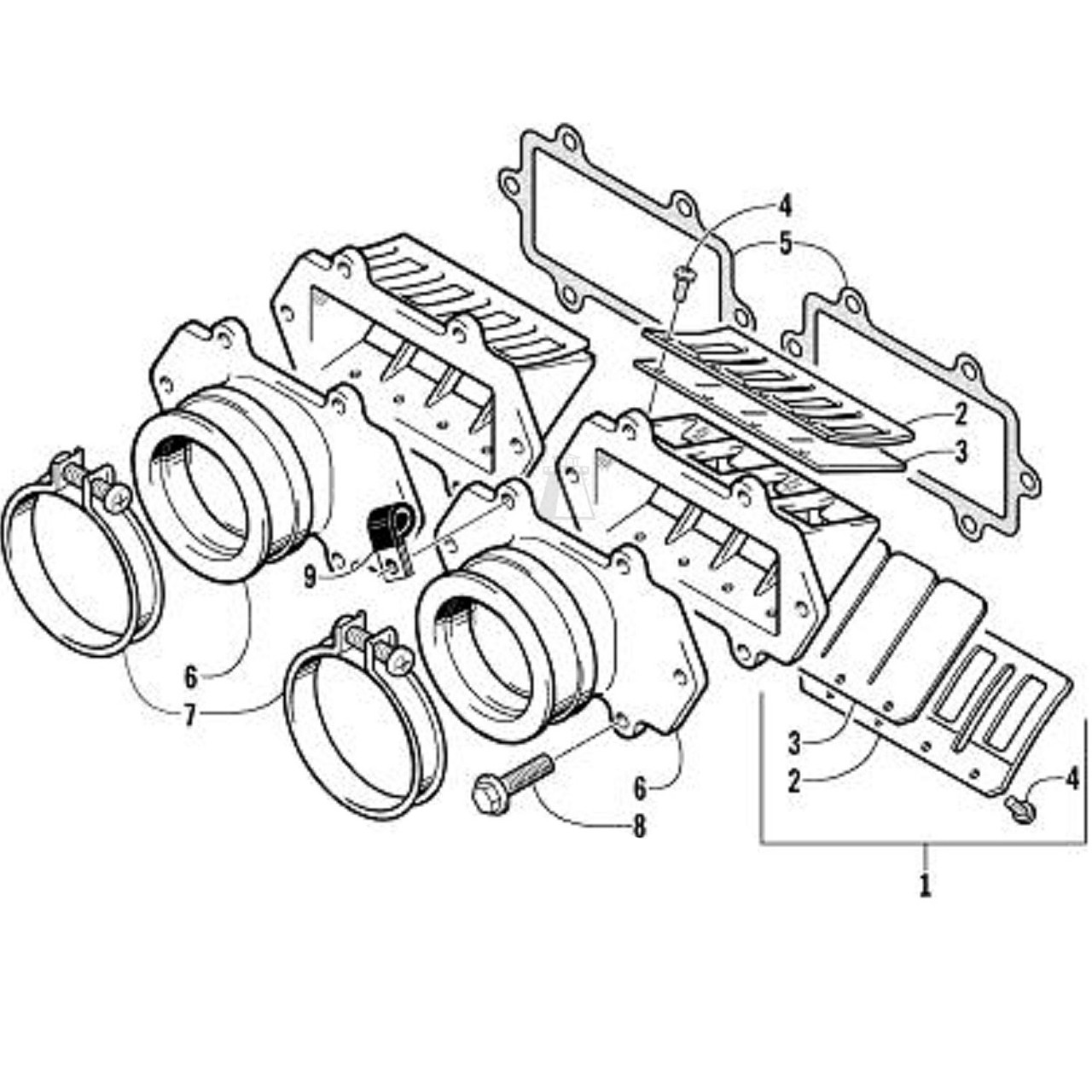 Arctic Cat New OEM Reed Block Valve Assembly 800 900 ZL ZR MC F5