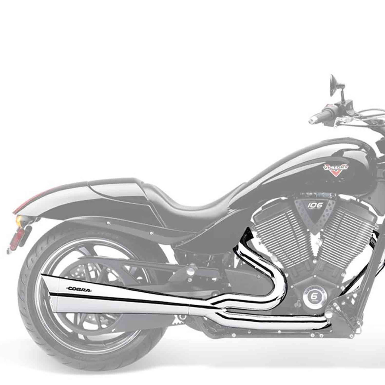 Victory Motorcycle New OEM Chrome Cobra Stage 1 Tri-Pro Exhaust, 2878995-156