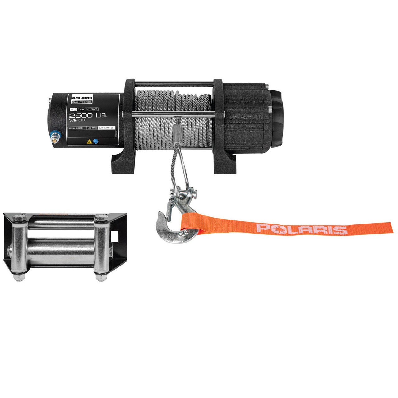 Polaris ATV New OEM HD 2,500 lb. Winch with Steel Cable, 2889469, 2880433