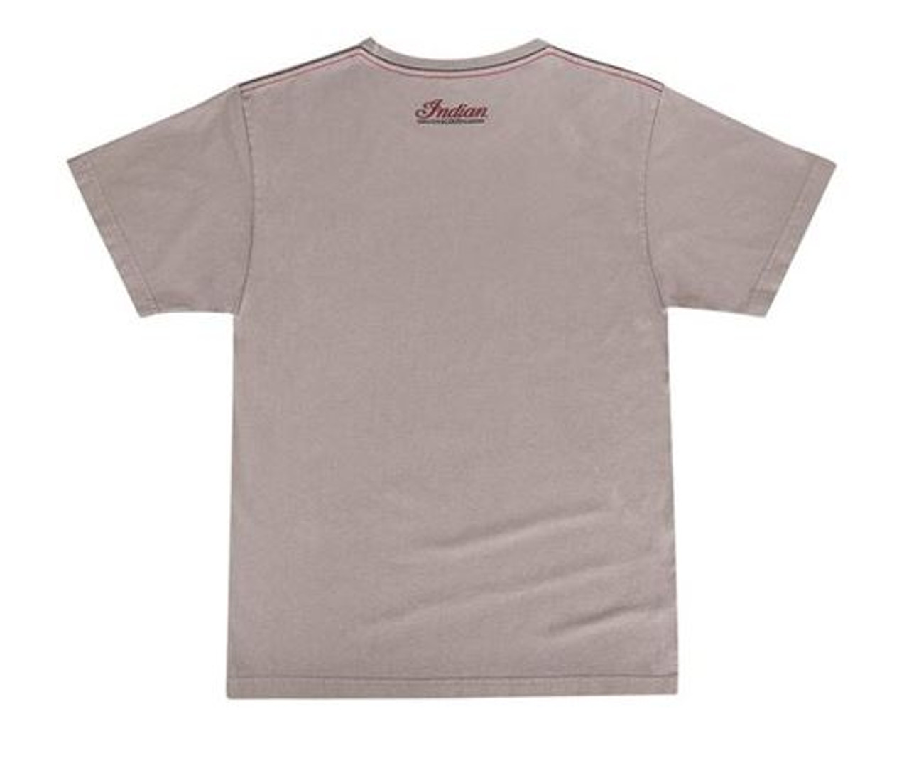 Indian Motorcycle OEM Scout Script T-Shirt Grey Men's Small, 286617202