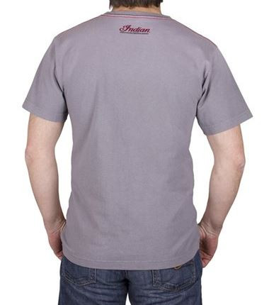 Indian Motorcycle OEM Scout Script T-Shirt Grey Men's Small, 286617202
