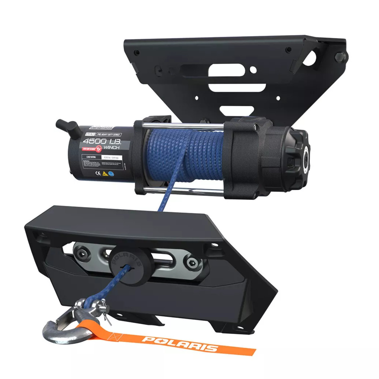 Polaris OEM Pro HD 4500lb. Winch with Rapid Rope Recovery, 2883758
