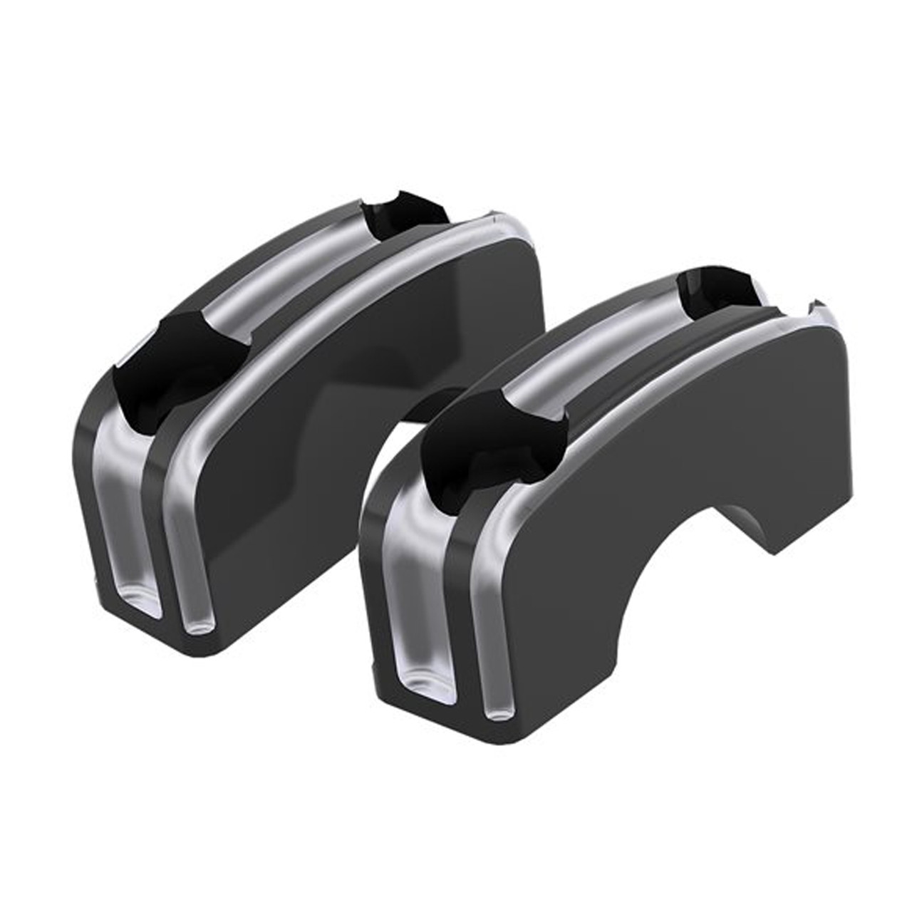 Victory Motorcycle OEM Billet Cafe Handlebar Clamps, Octane, 2881886-468