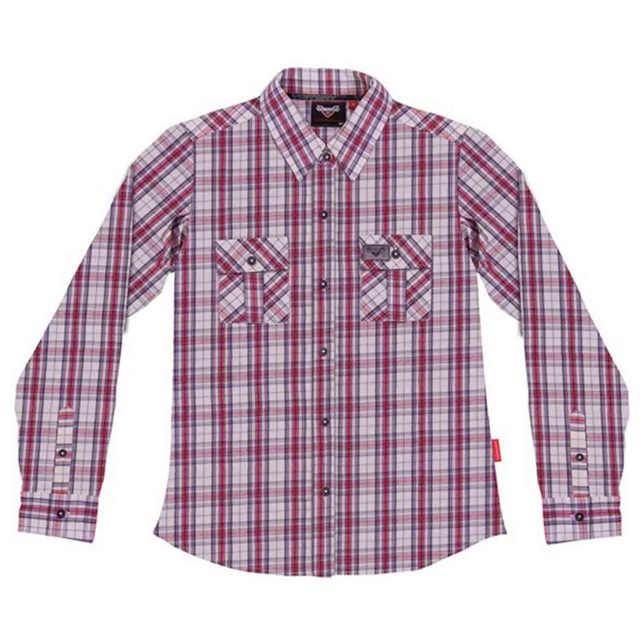 Victory Motorcycle New OEM Women's Red Plaid Attiude Shirt, Medium, 286357903