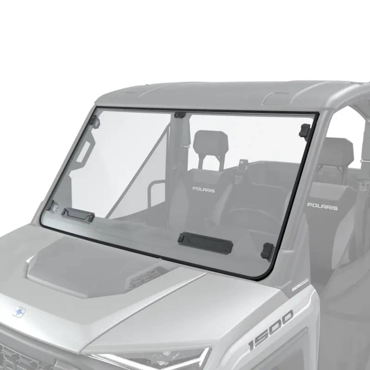Polaris New OEM Lock & Ride Hard Coat Poly Full Windshield - Vented, 2889089