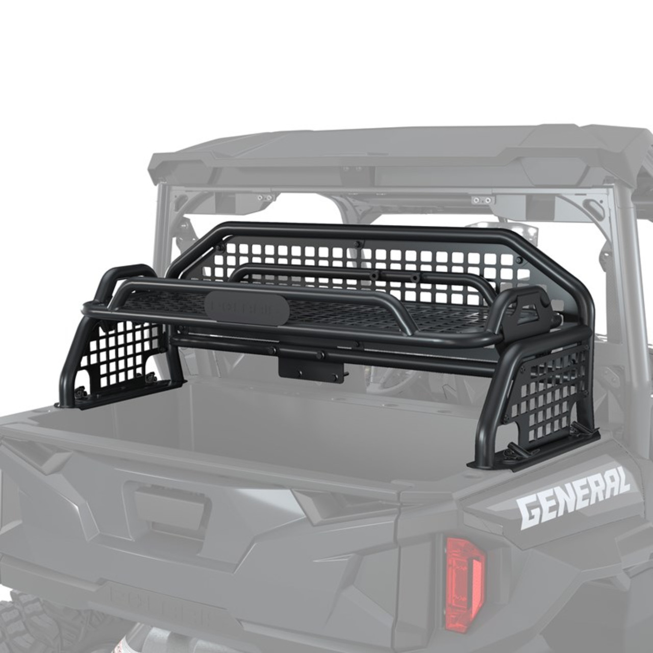 Polaris New OEM Rear Bed Storage Rack, Black, 2885113