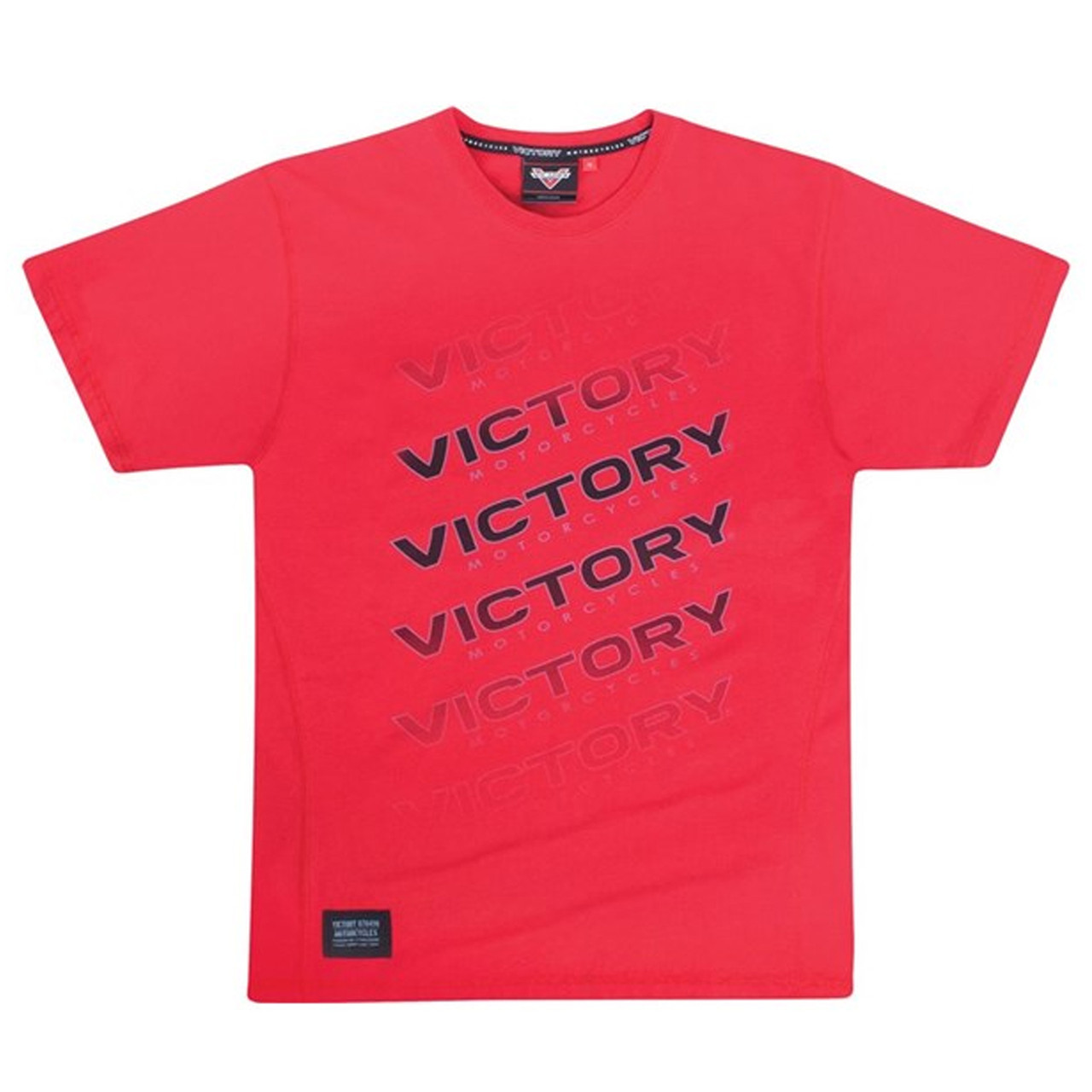 Victory Motorcycle New OEM Men's Red Fade Logo Tee Shirt, Small, 286517402