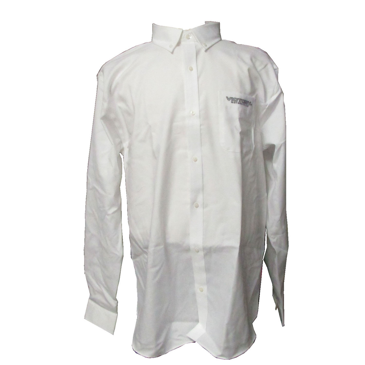 Victory Motorcycle New OEM Men's White Corp Shirt, Small, 286440202