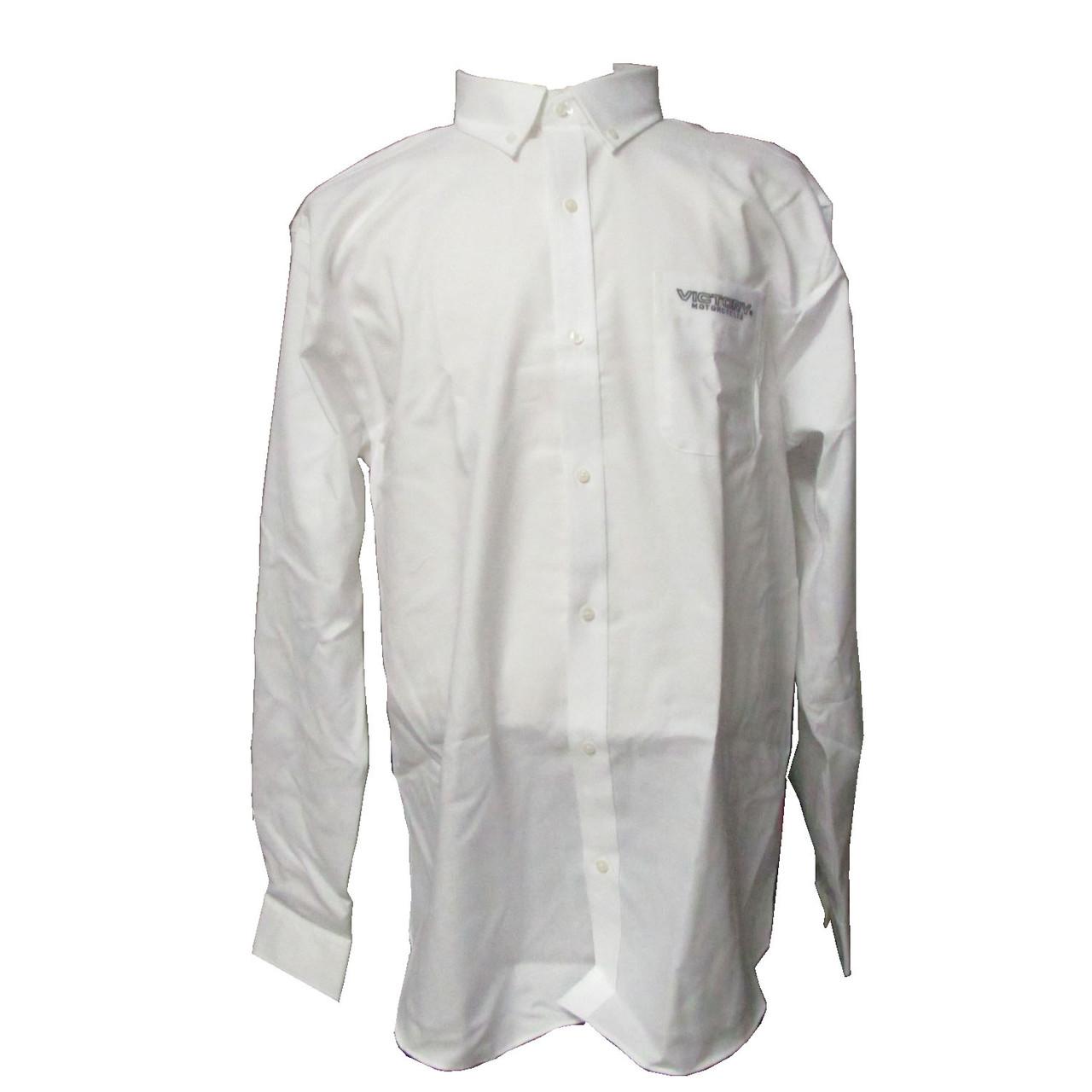 Victory Motorcycle New OEM Men's White Corp Shirt, Medium, 286440203