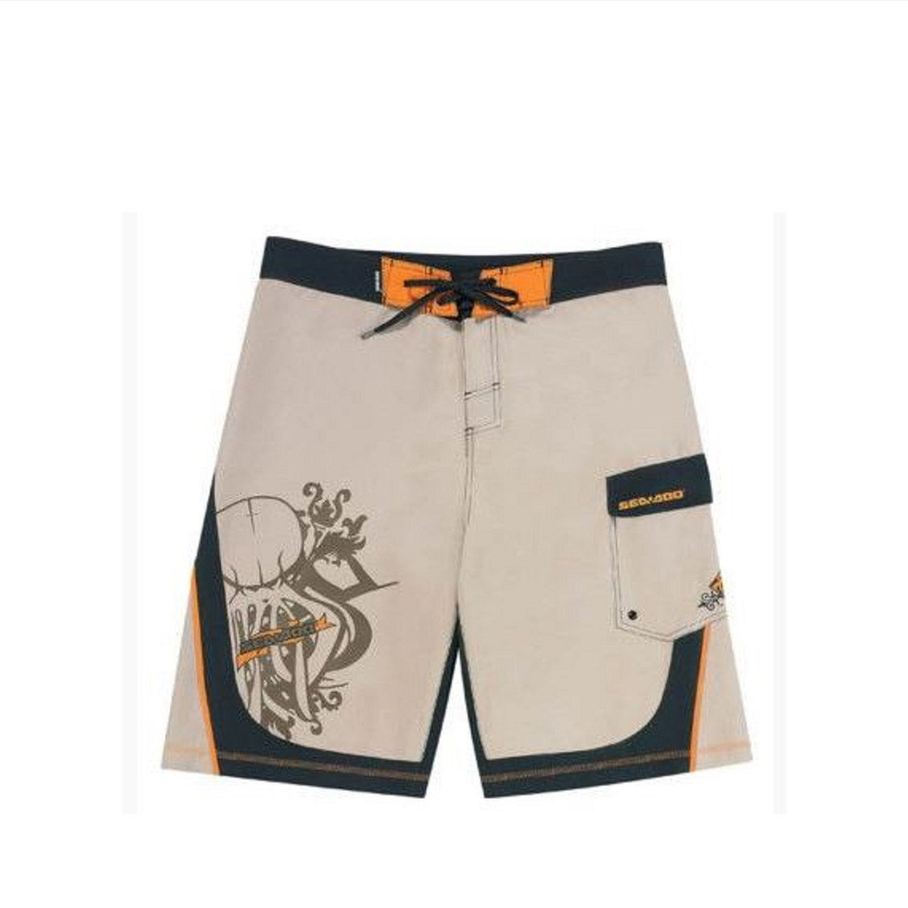 Sea-Doo OEM Mens Boardshort Gy/Blk 32, 2856903805
