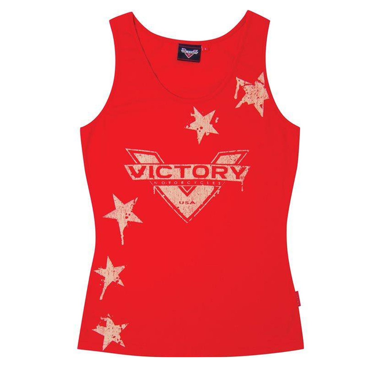 Victory Motorcycle New OEM Women's Red Star Tank Top Shirt, 2X-Large, 286435212