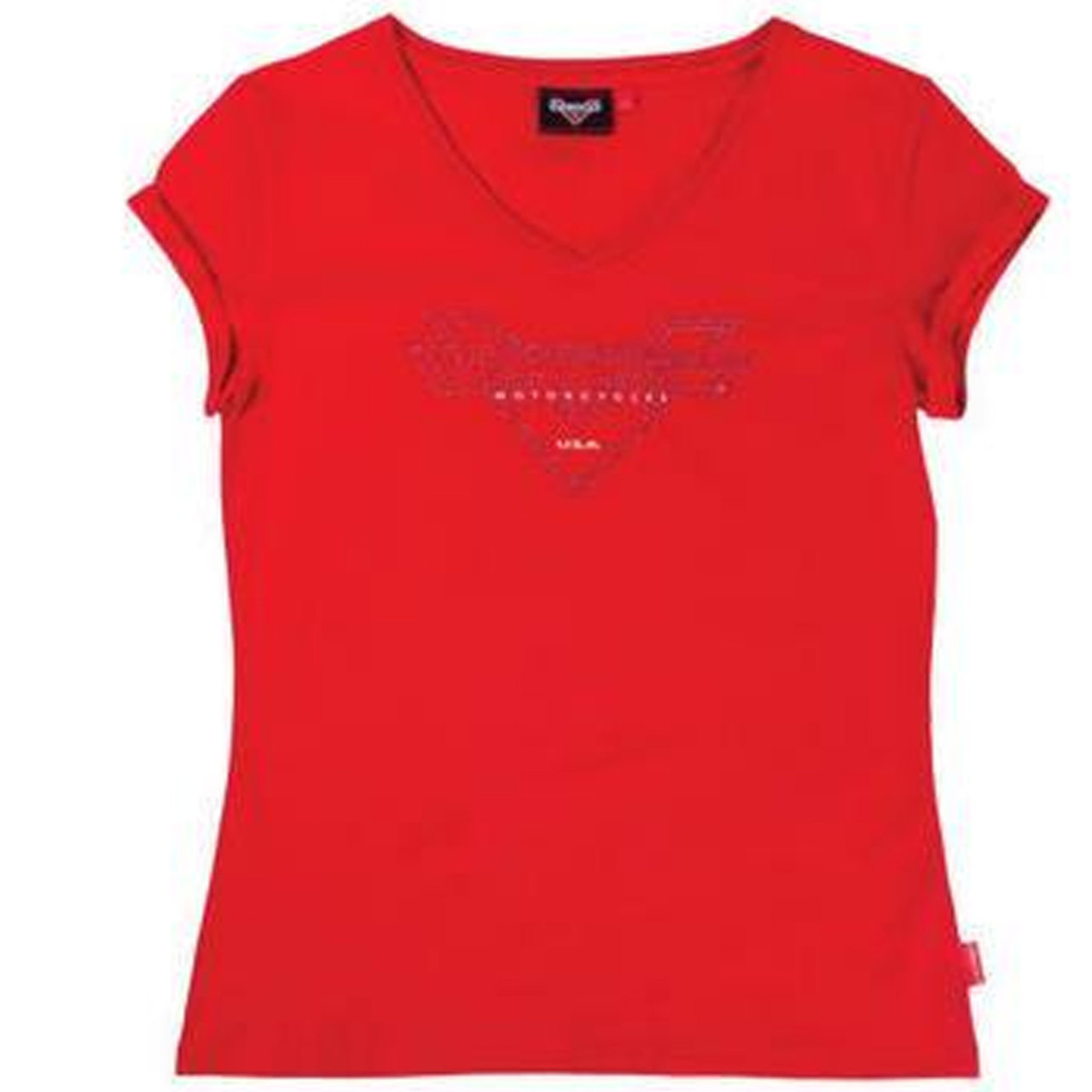 Victory Motorcycle New Women's Diamante Crew Neck T-Shirt, Small, 286379602