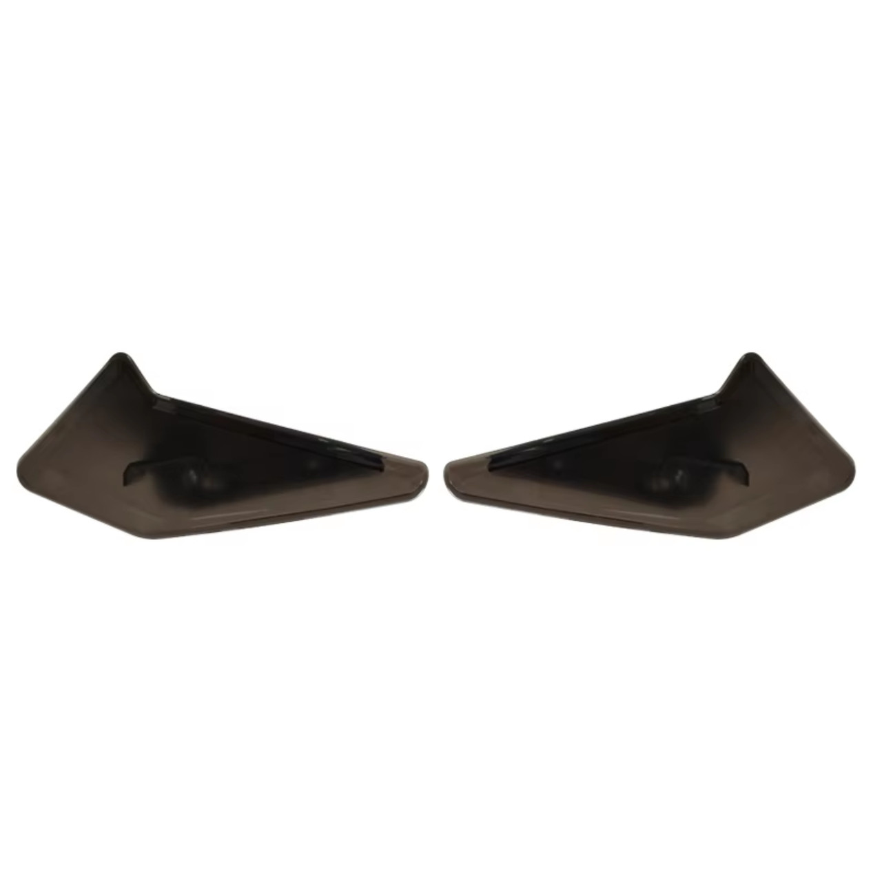 Can-Am New OEM, Spyder Black Upper Adjustable Side Wind Deflectors, 219401040