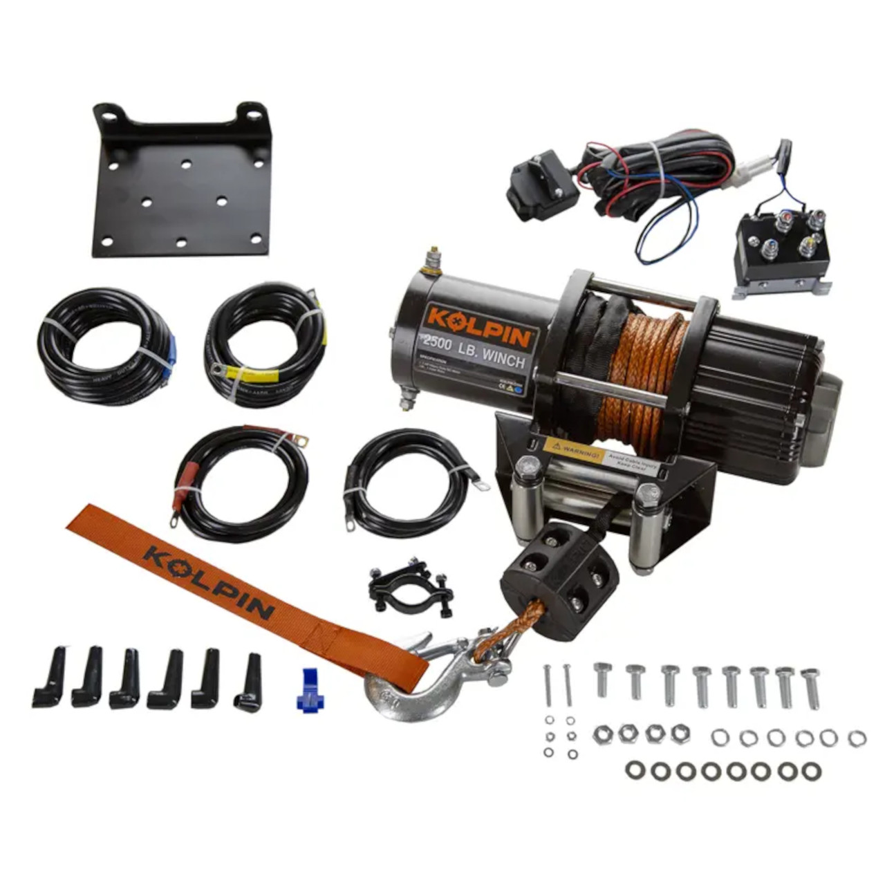 Polaris OEM Kolpin 2500# Winch-Synth Rope, 25-9255