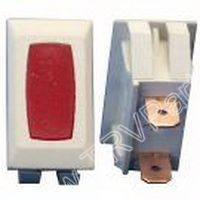 Diamond Group RV / Marine Mini Indicator Light Ivory Bezel Red Lamp ZU-09-14