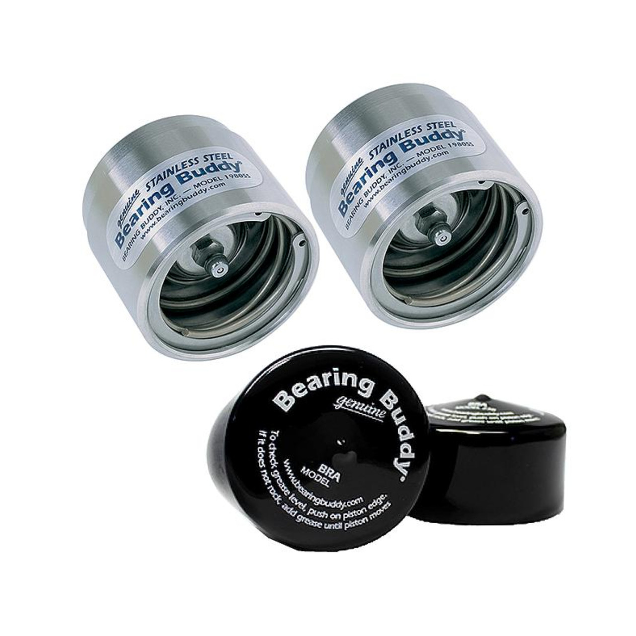 Bearing Buddy New 1.980 Bear Budii Stainless Steel Protectors W/Bra, 176-42108