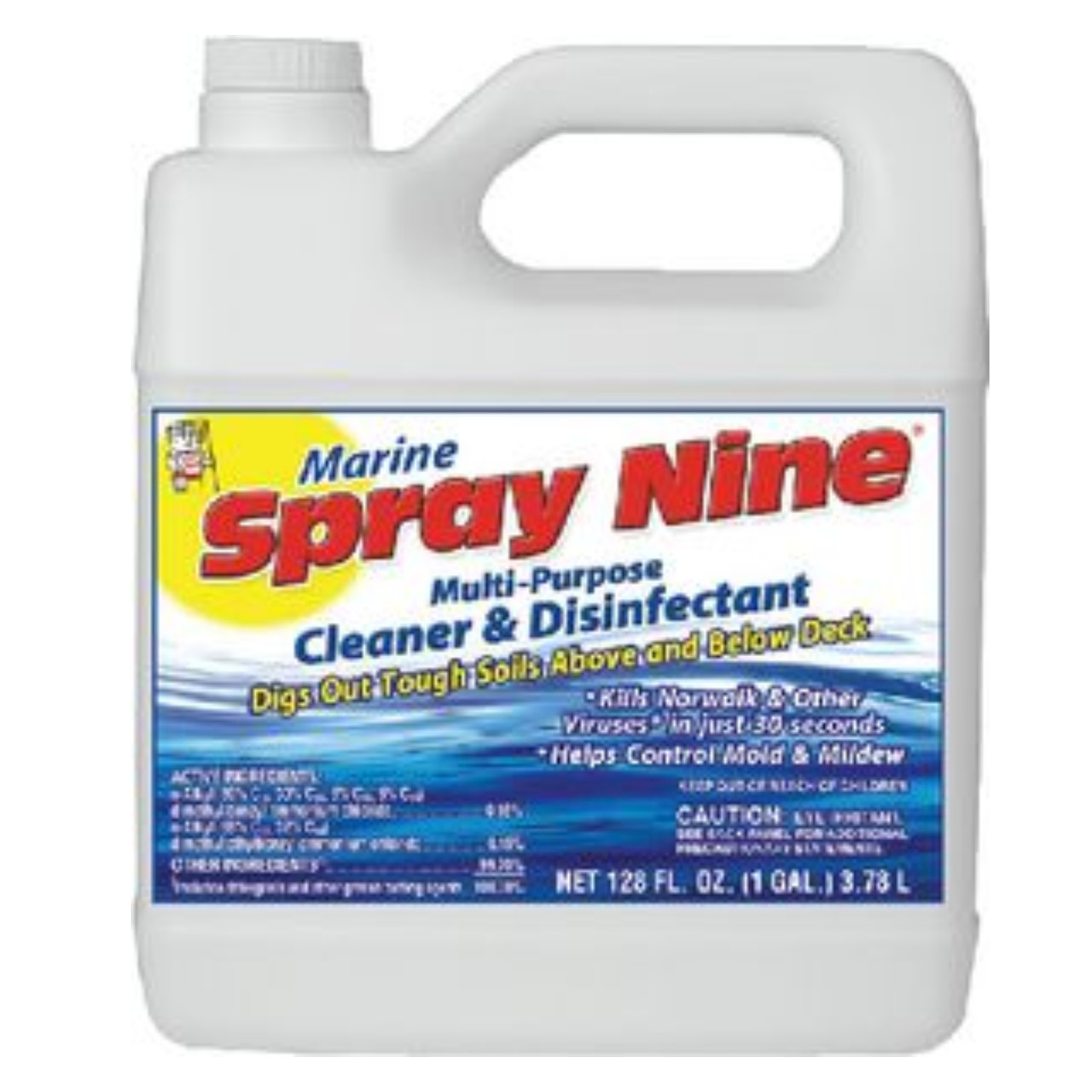 Spray Nine New Marine Multi-Purpose Cleaner Gallon Bottle, 113-26901S