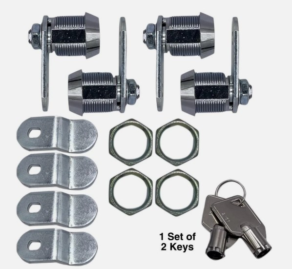 RV Designer L325 Ace Key Compartment Latch Lock Cylinder Kit 5/8" Set Of 4