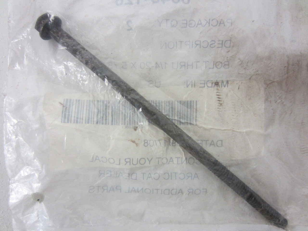 Arctic Cat OEM Bolt,Thru 1/4-20X5.7, 0645-128