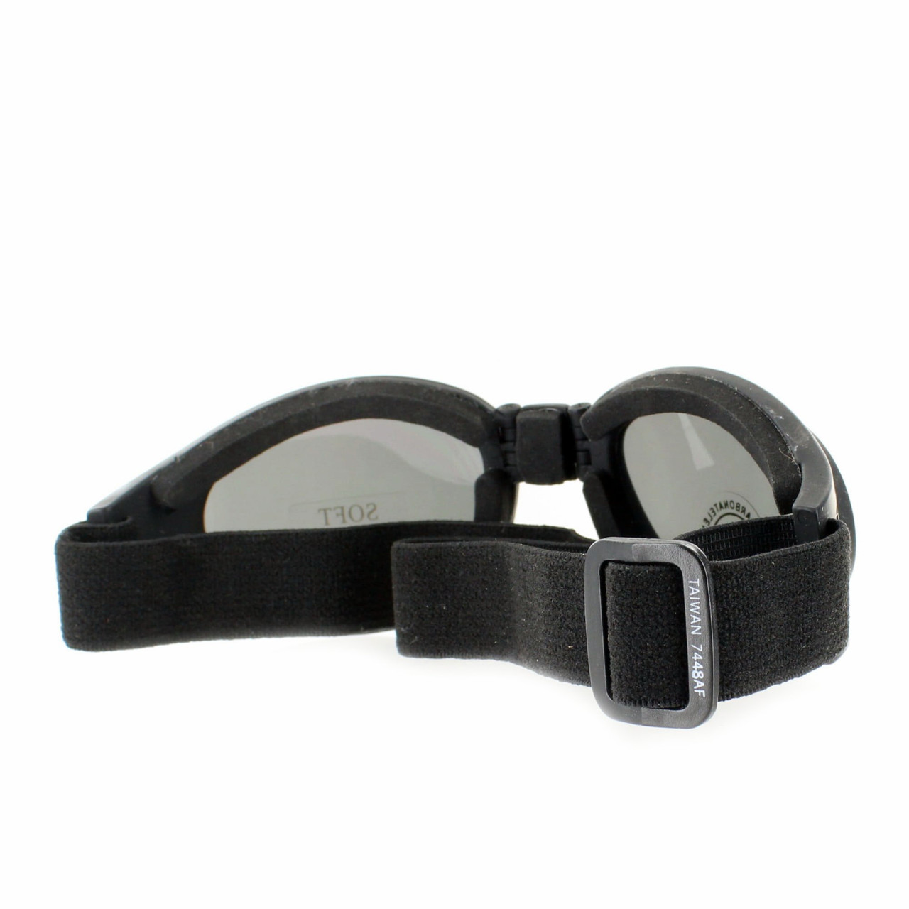 Curv Blaze Smoke Lenses Black Soft Touch Folding Frames Riding/Skydiver Goggles