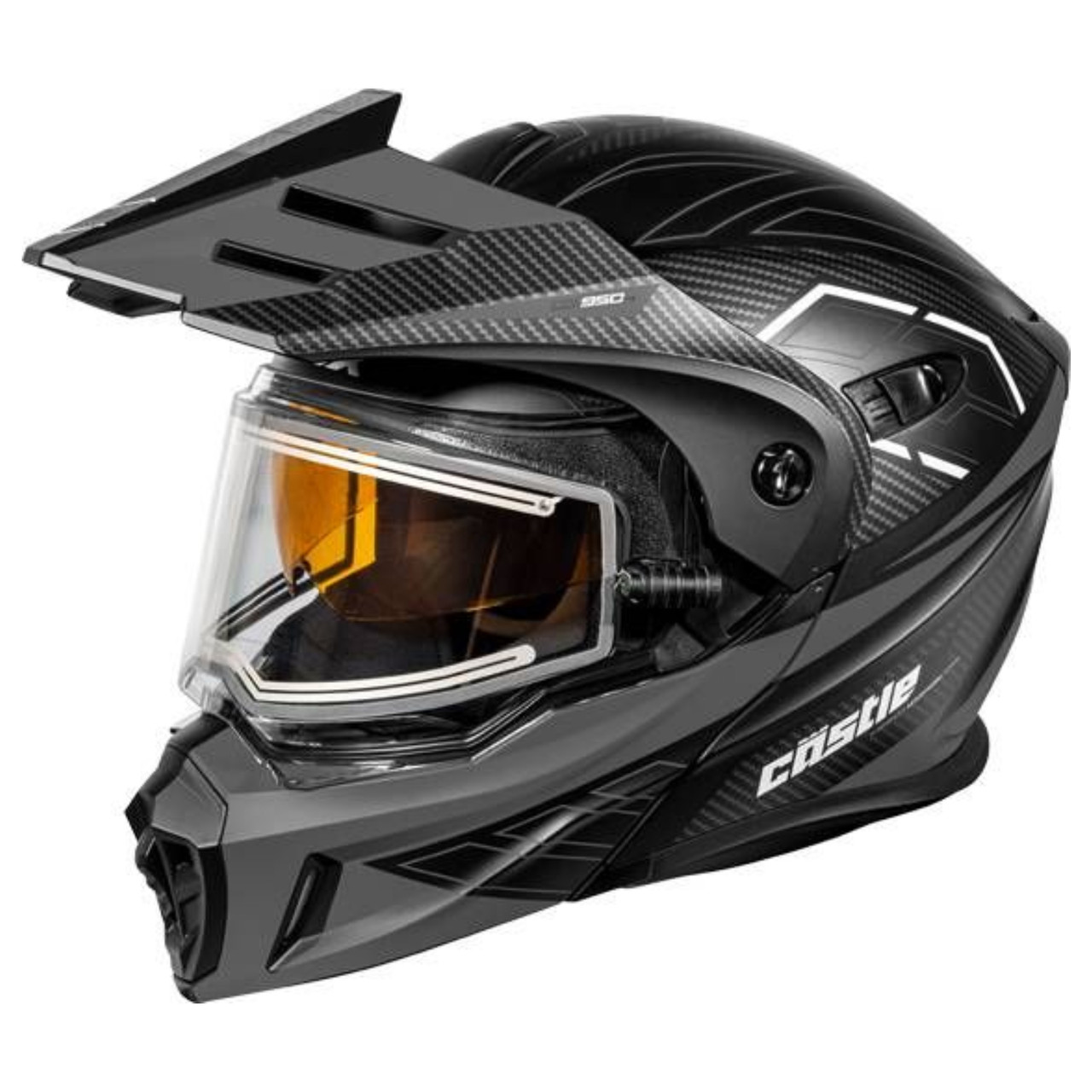 Castle X New Medium Matte Black/Charcoal CX950V2 Electric Wake Helm,45-22274