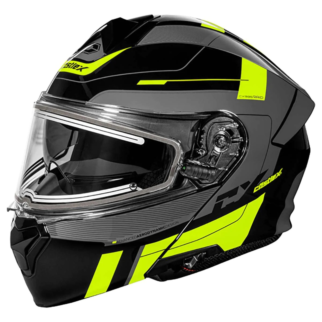 Castle X New Men's 2X-Large Electric Raid CX935  Hi-Vi's/Charcoal Helmet, 36-26109